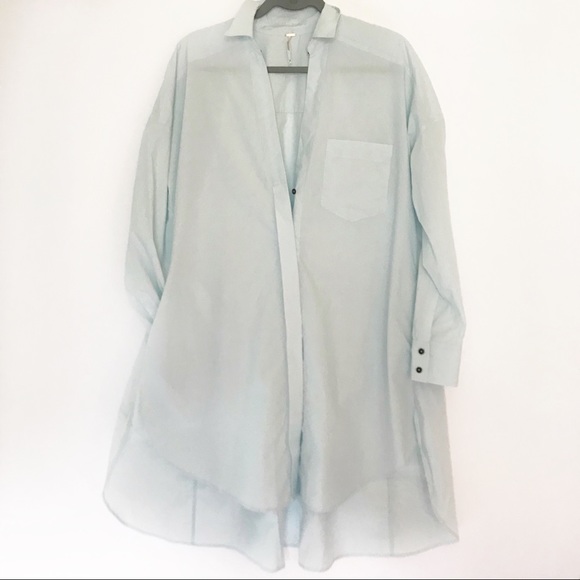 Free People Cotton Tunic - Light Blue - Picture 1 of 6